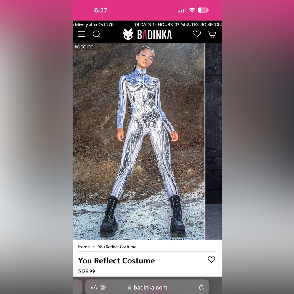 BADINKA You Reflect Costume Size SMALL